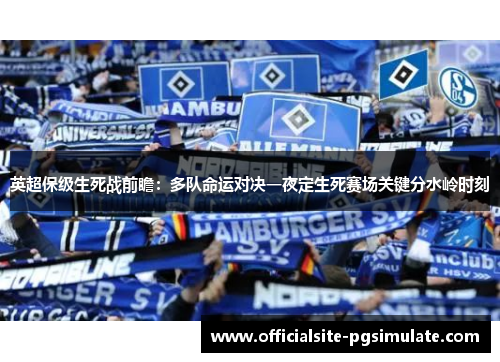 英超保级生死战前瞻:多队命运对决一夜定生死赛场关键分水岭时刻 英超保级生死战前瞻:多队命运对决一夜定生死赛场关键分水岭时刻