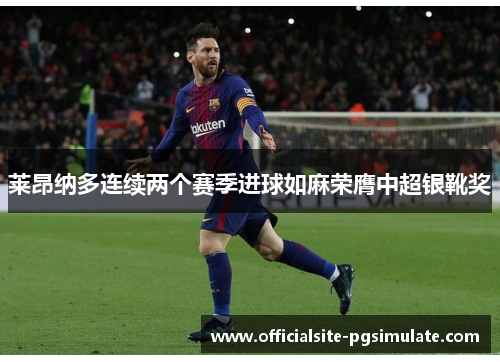 莱昂纳多连续两个赛季进球如麻荣膺中超银靴奖